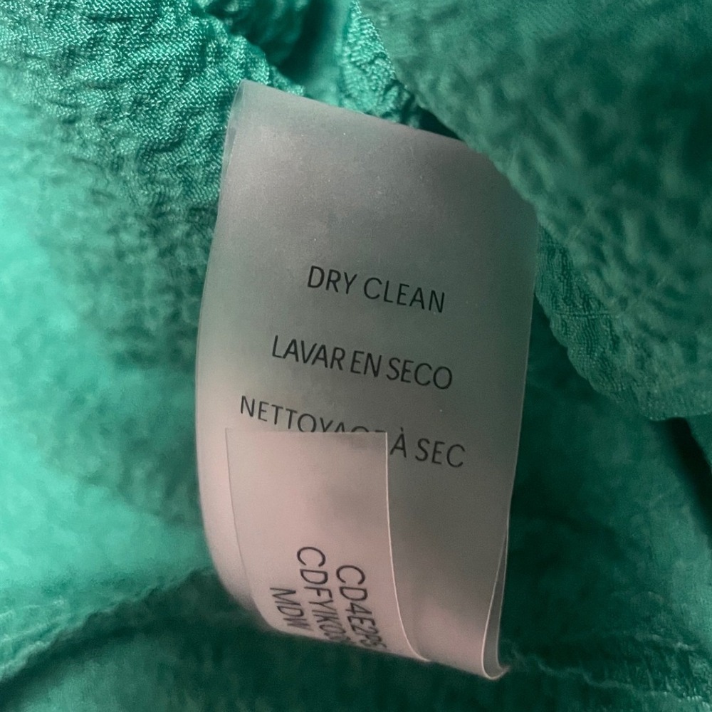 Calvin Klein Green V Neck Cap Sleeve Flared Midi Dress Women's 8 - Picture 5 of 8